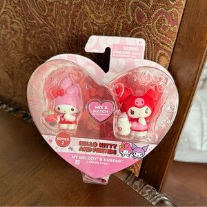 Jazwares Hello Kitty My Melody & Kuromi Valentine's Day 2-Figure Pack -Series 2